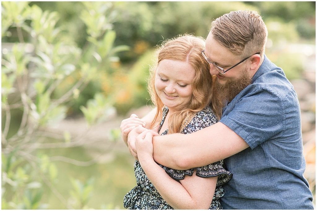 Engagement photos at Hamstra Gardens in Demotte, Indiana