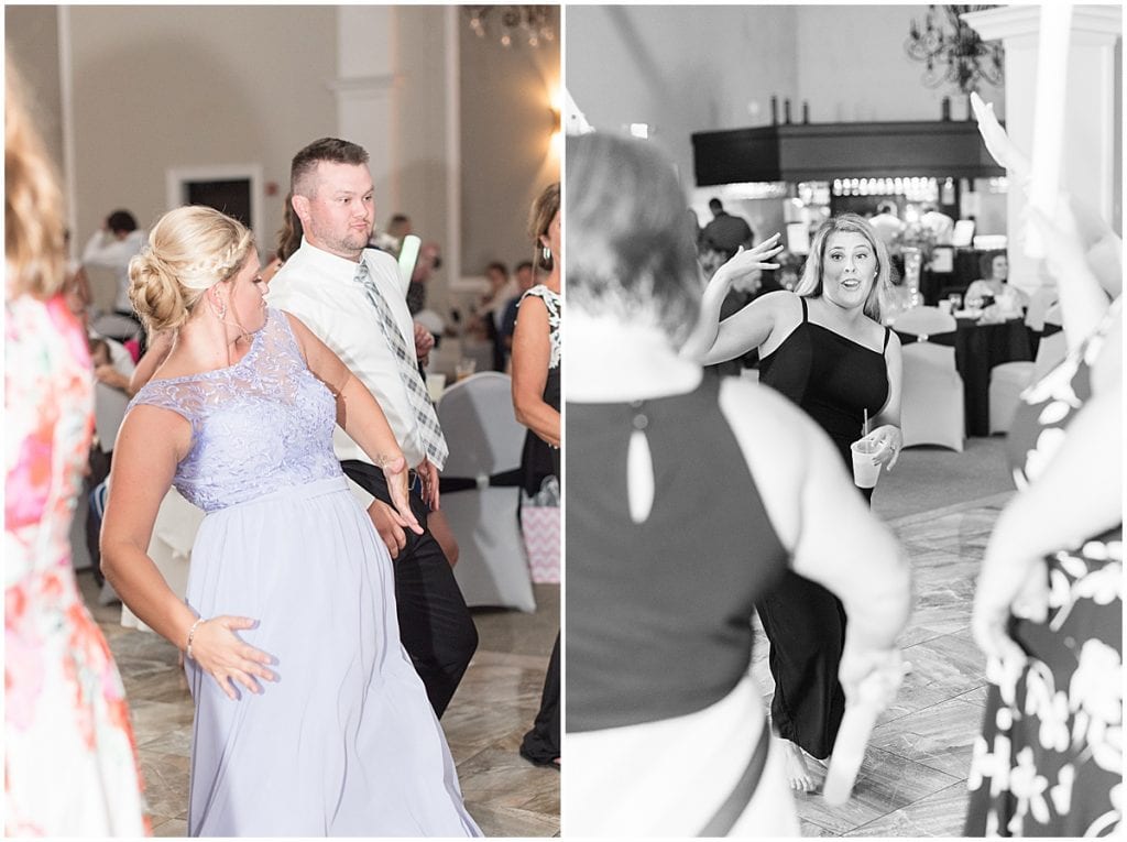 Reception dancing at Bel Air Events Wedding in Kokomo, Indiana