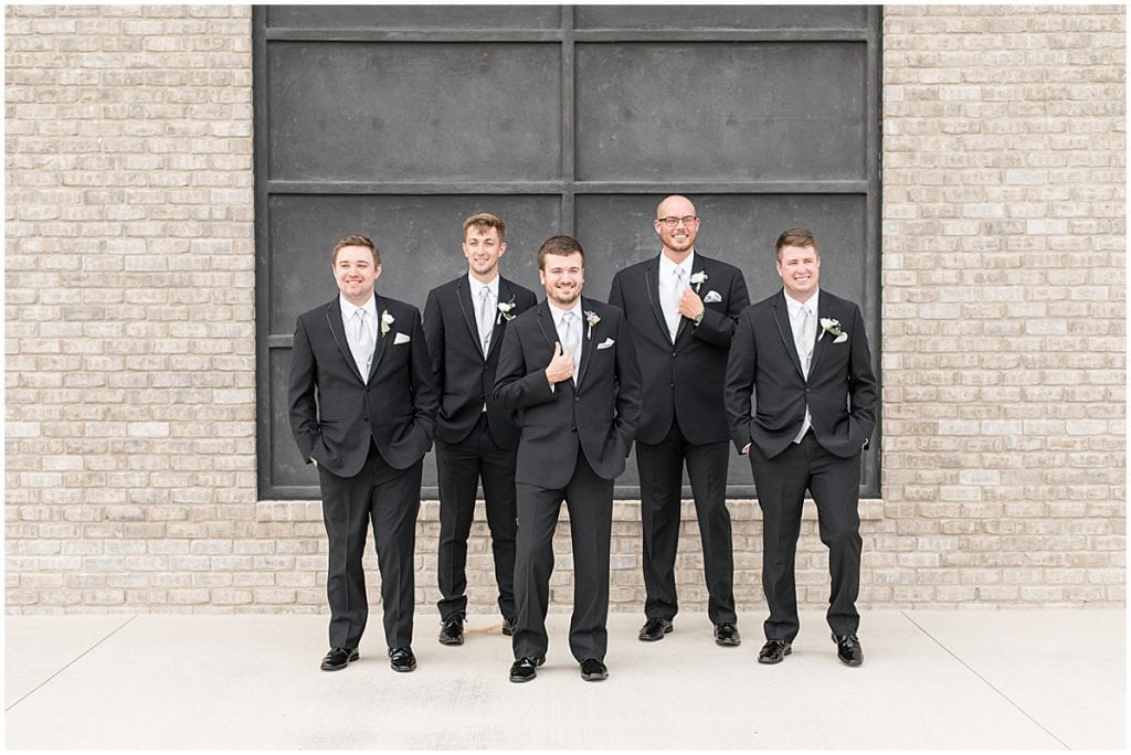 Groomsmen at Bel Air Events Wedding in Kokomo, Indiana