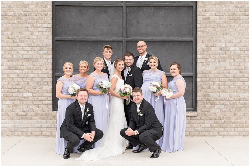 Wedding party from Bel Air Events Wedding in Kokomo, Indiana