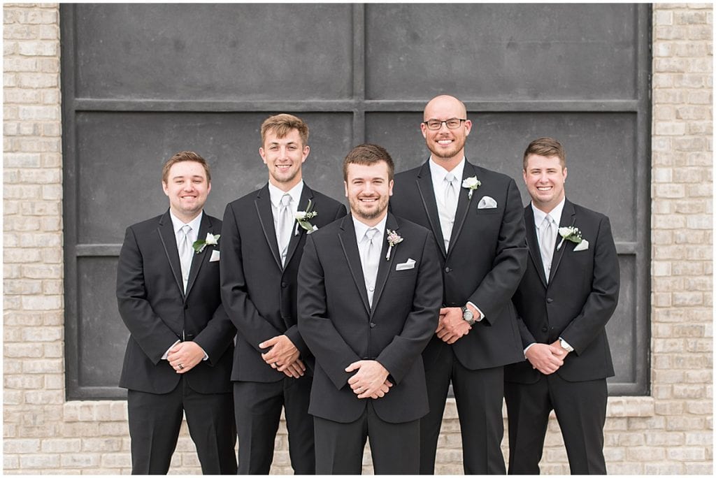 Groomsmen from Bel Air Events Wedding in Kokomo, Indiana