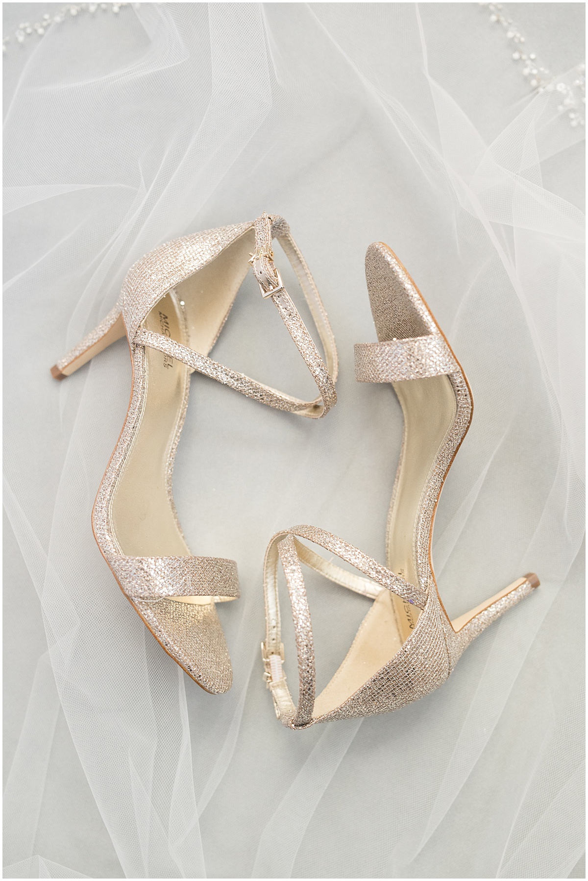 Bride's wedding day shoes for Rensselaer, Indiana wedding