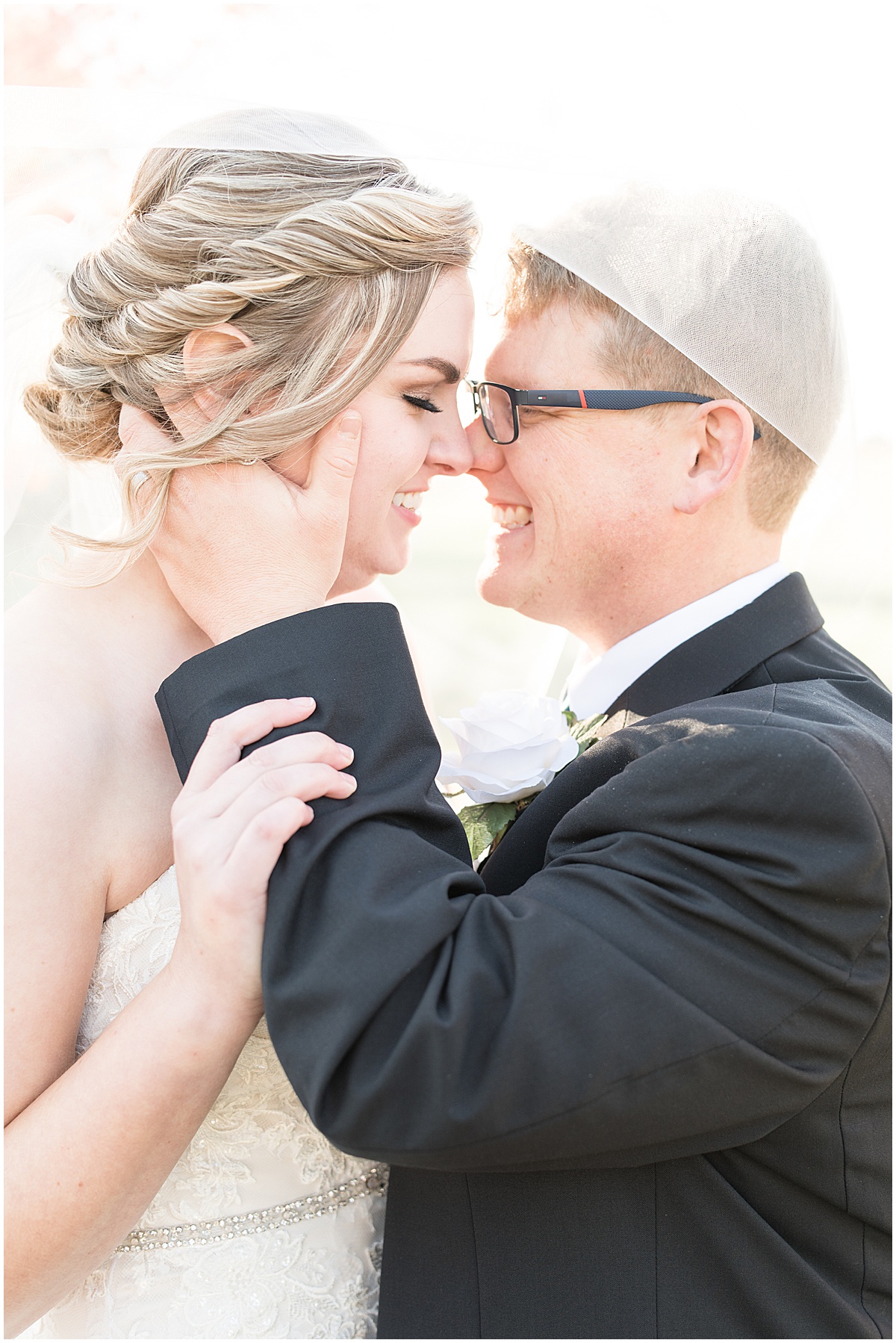 Just married portraits in Brownsburg, Indiana