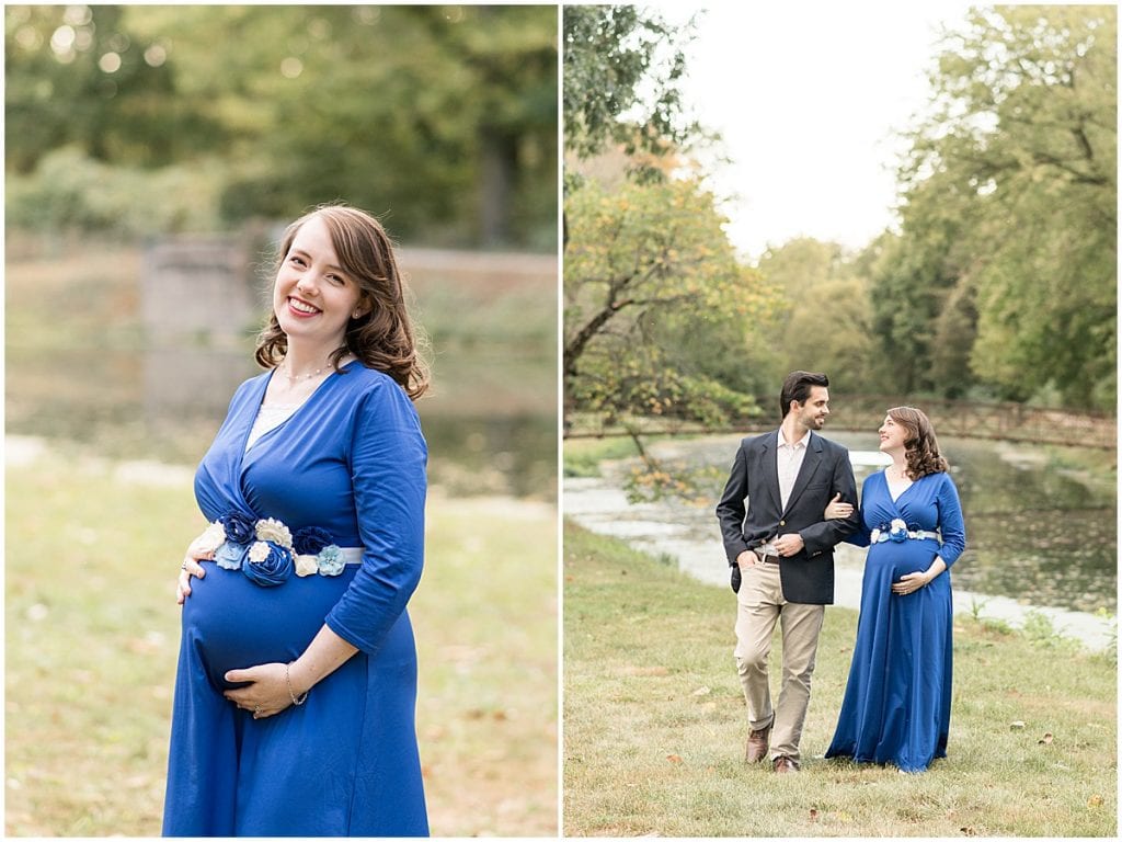 Maternity photos at Holcomb Gardens in Indianapolis