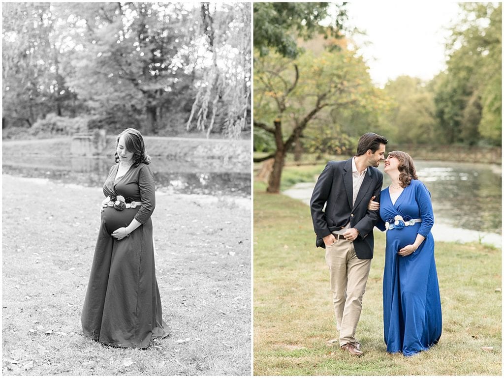 Maternity photos at Holcomb Gardens in Indianapolis