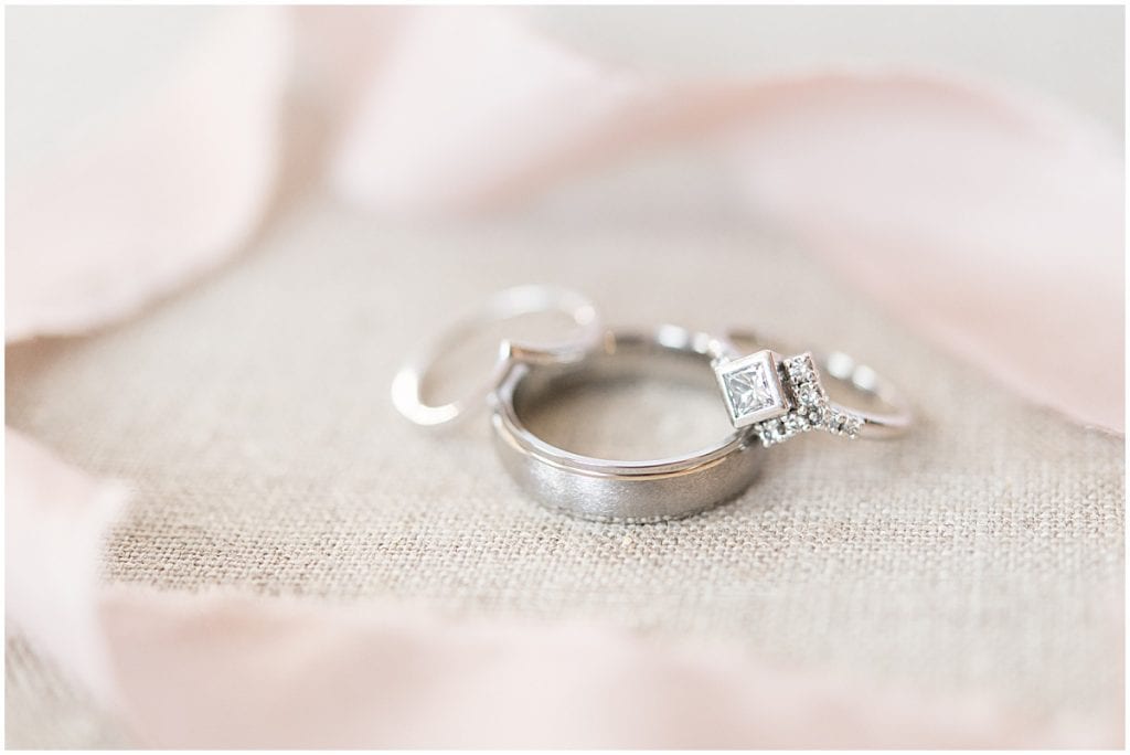Wedding ring details for wedding in Lafayette, Indiana