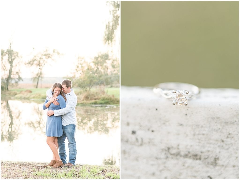 Peaceful Valley Farm engagement photos in Delphi, Indiana