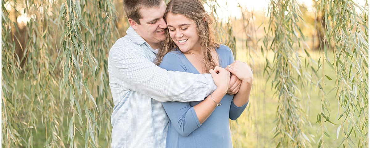 Peaceful Valley Farm engagement photos in Delphi, Indiana