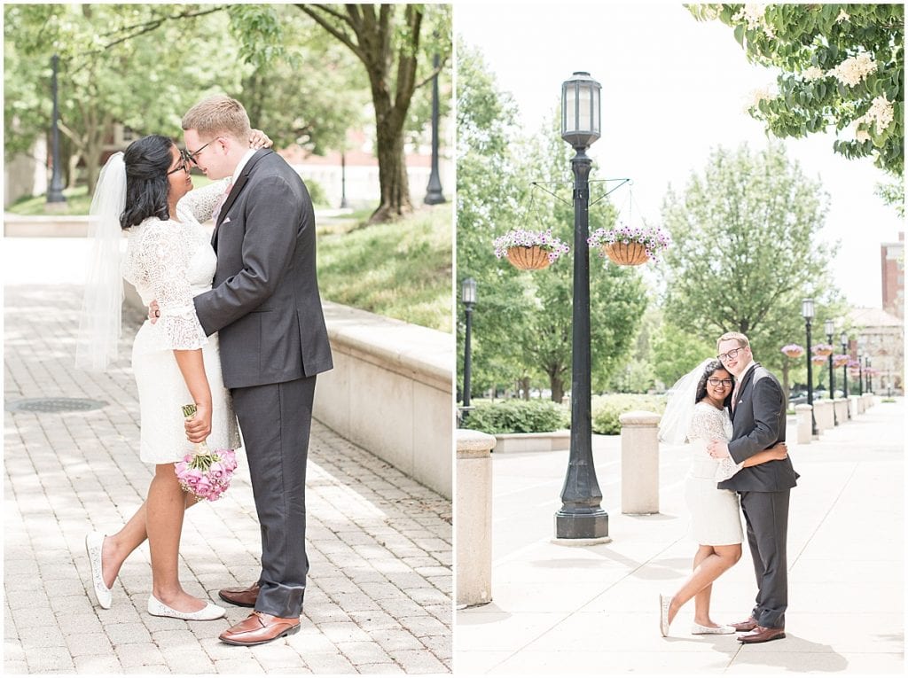 Wedding photos at Purdue University during COVID by Victoria Rayburn Photography