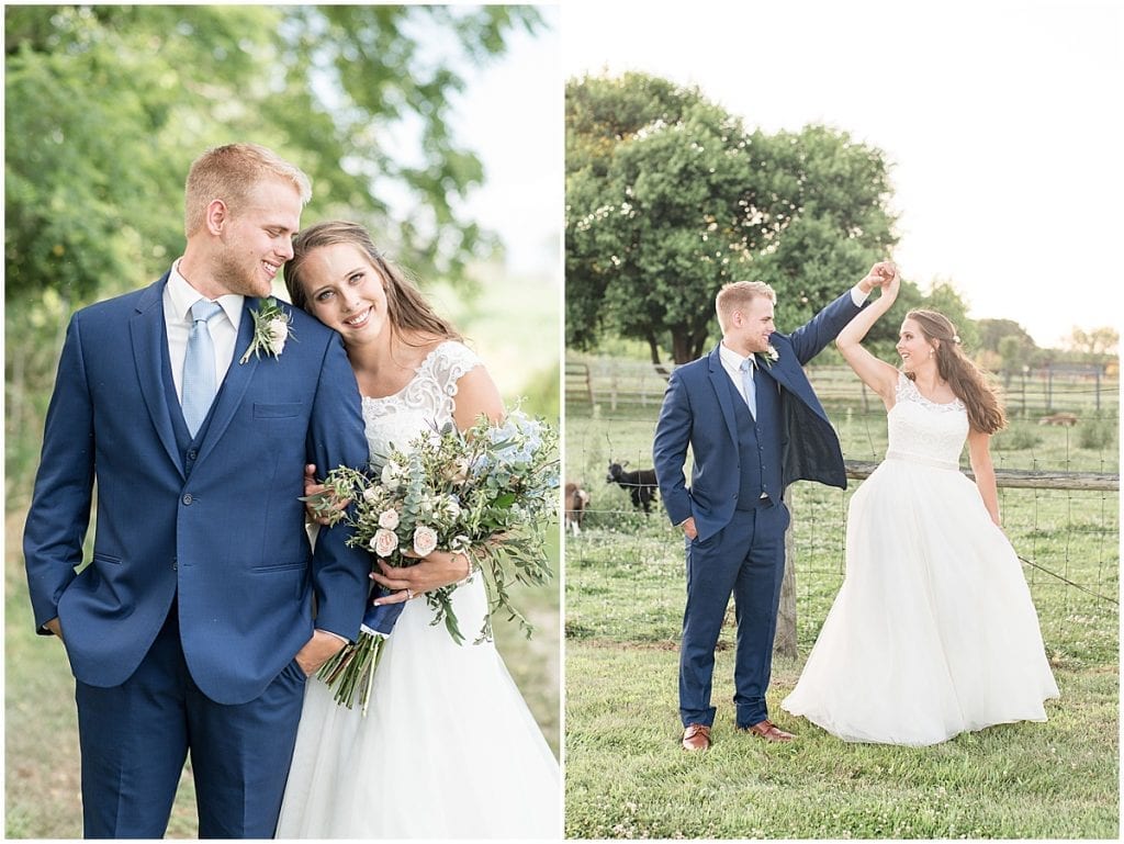Just married photos at The Blessing Barn in Lafayette, Indiana by Victoria Rayburn Photography