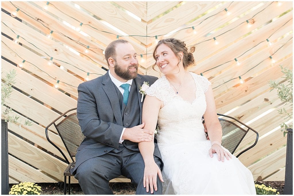 Just married photos after intimate wedding at Holliday Park in Indianapolis by Victoria Rayburn Photography