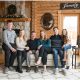 Log cabin family photos in Chalmers, Indiana