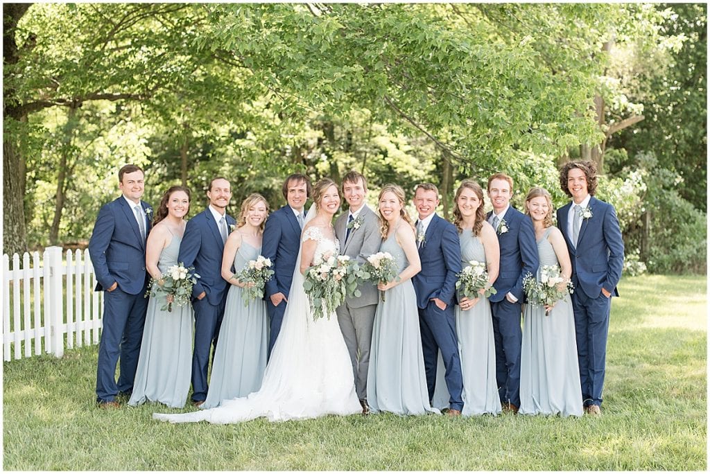 Wedding party before wedding at The Matterhorn in Elkhart, Indiana by Victoria Rayburn Photography