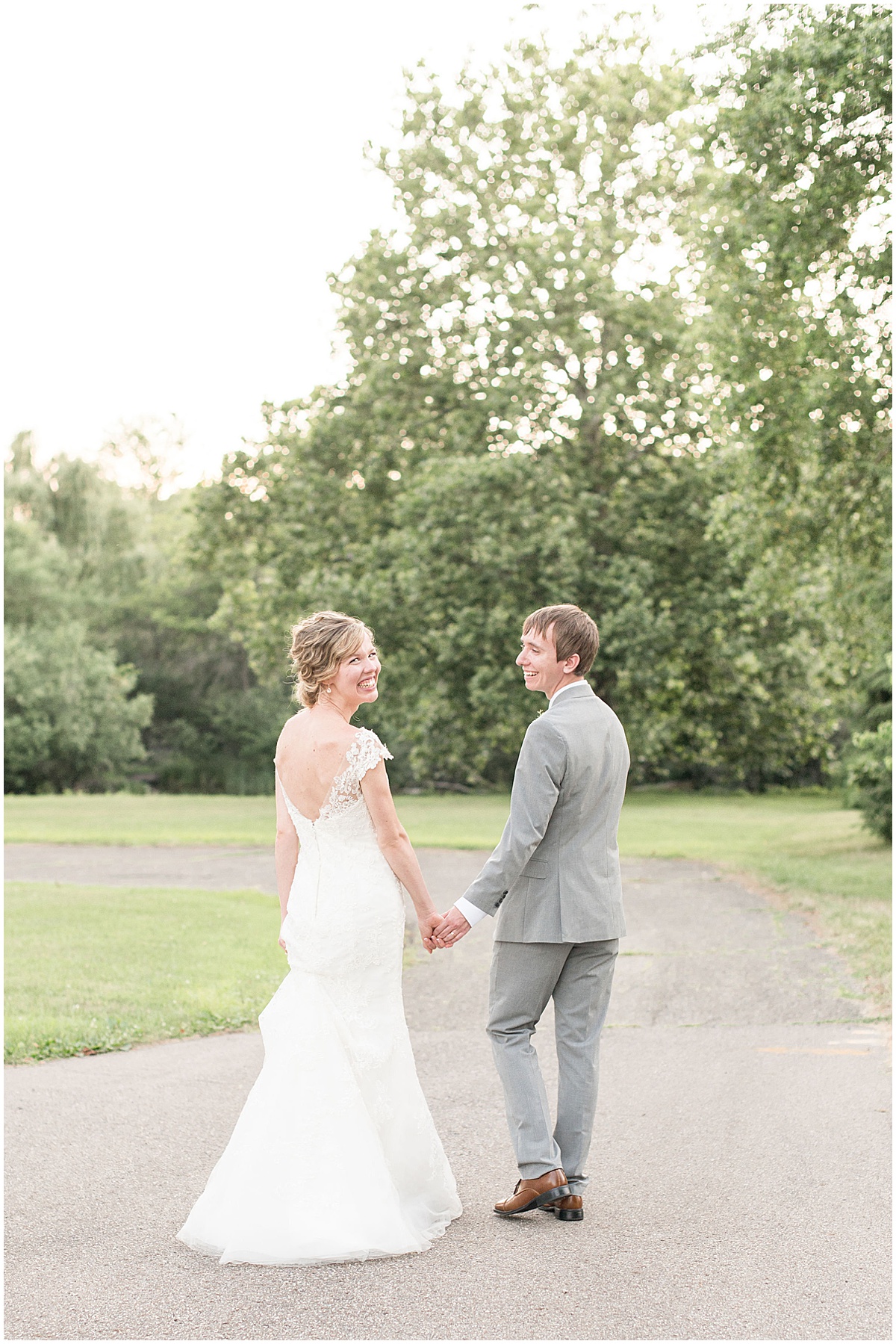 Just married photos after wedding at The Matterhorn in Elkhart, Indiana by Victoria Rayburn Photography