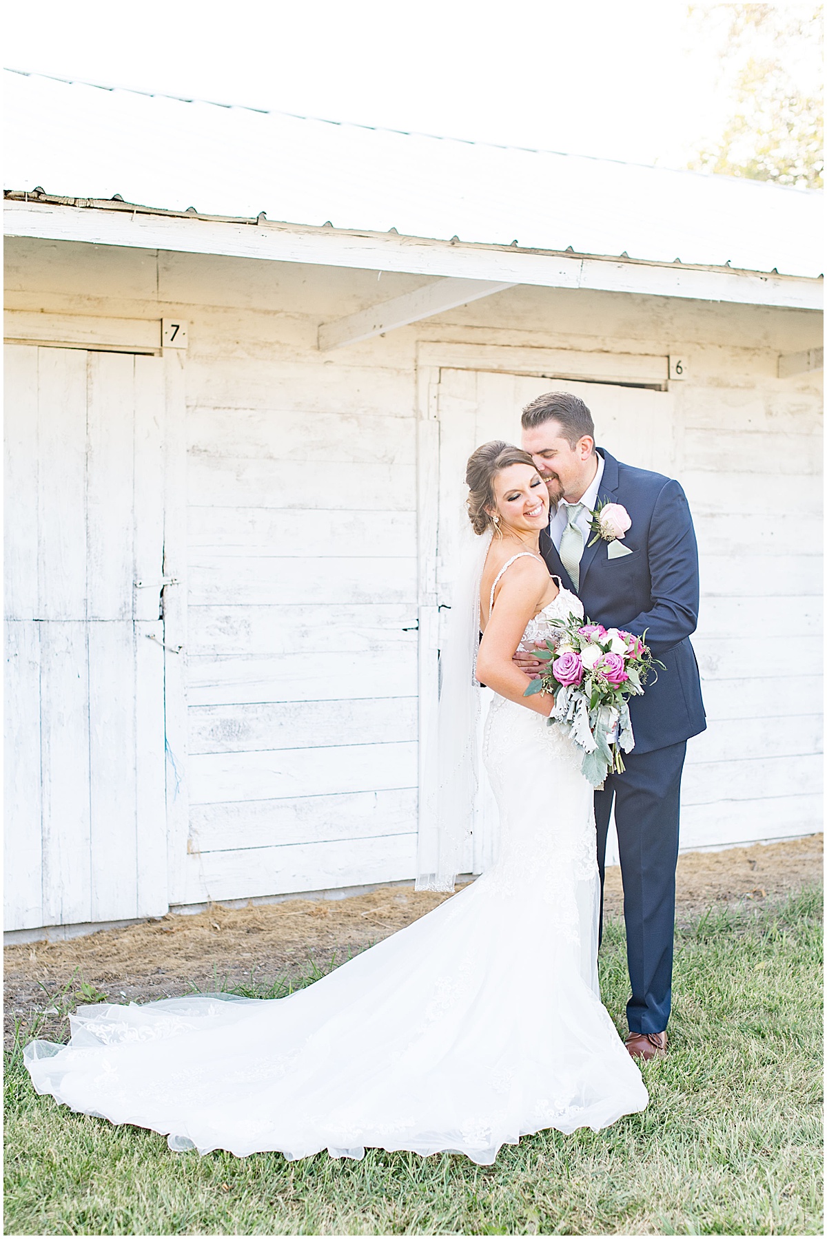 Just married photos after Rensseler, Indiana wedding by Victoria Rayburn Photography