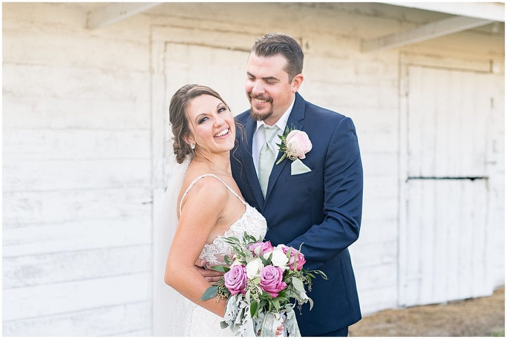 Just married photos after Rensseler, Indiana wedding by Victoria Rayburn Photography