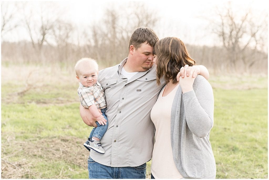 Family photos at McAllister Park in Lafayette, Indiana