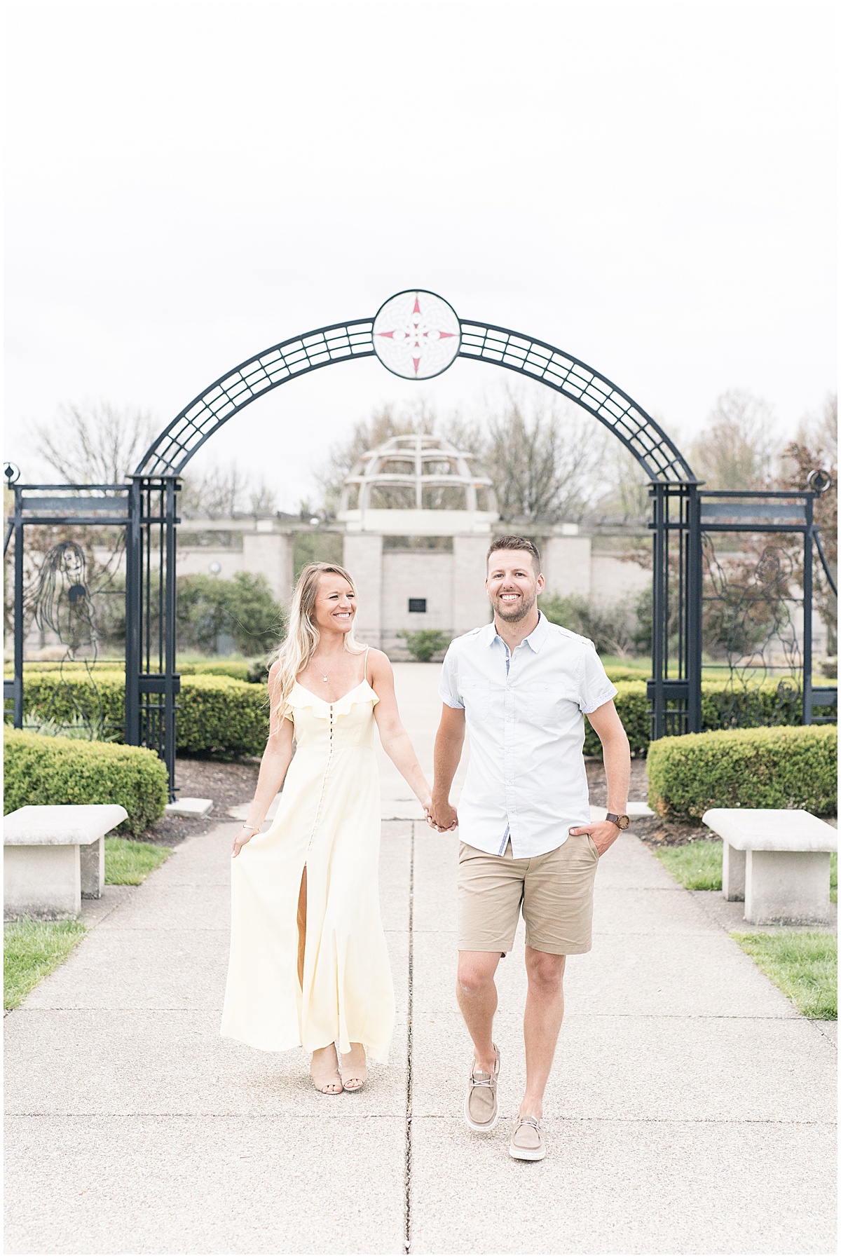Coxhall Gardens Engagement Photos in Carmel, Indiana