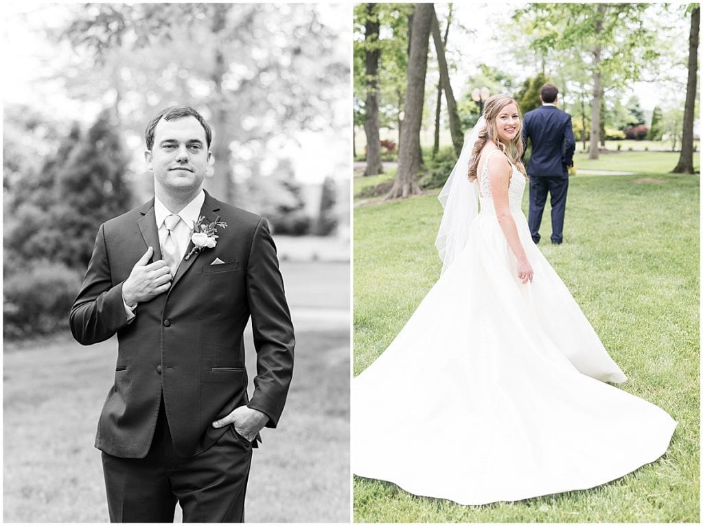 First look photos before Lizton Lodge Wedding in Lizton, Indiana
