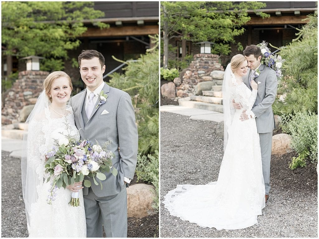 Bride and groom photos at Traders Point Creamery wedding in Zionsville, Indiana