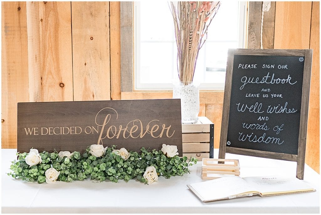 County Line Orchard wedding reception in Hobart, Indiana