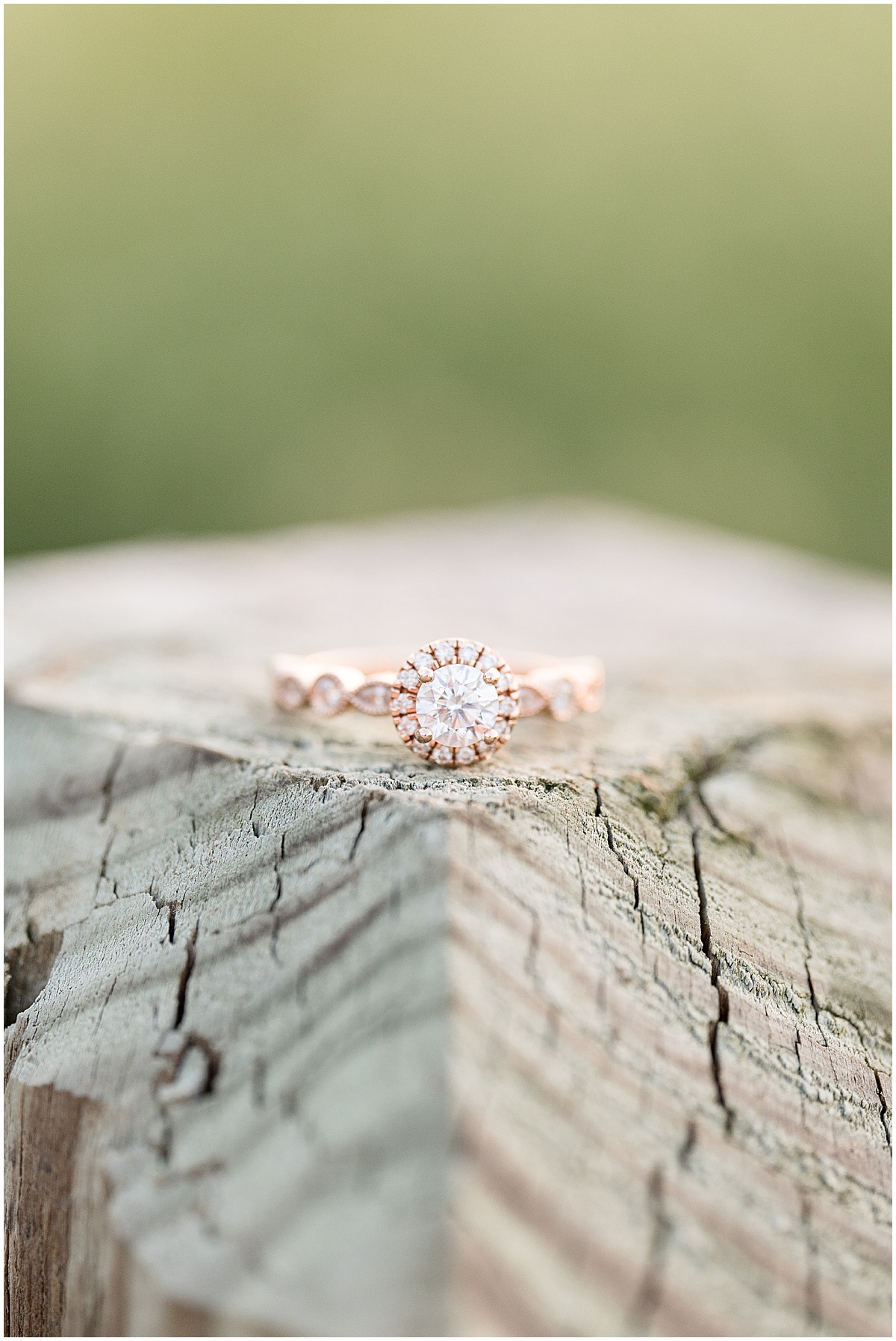 Engagement photos at Strawtown Koteewi Park in Noblesville, Indiana by Indianapolis wedding photographer Victoria Rayburn Photography