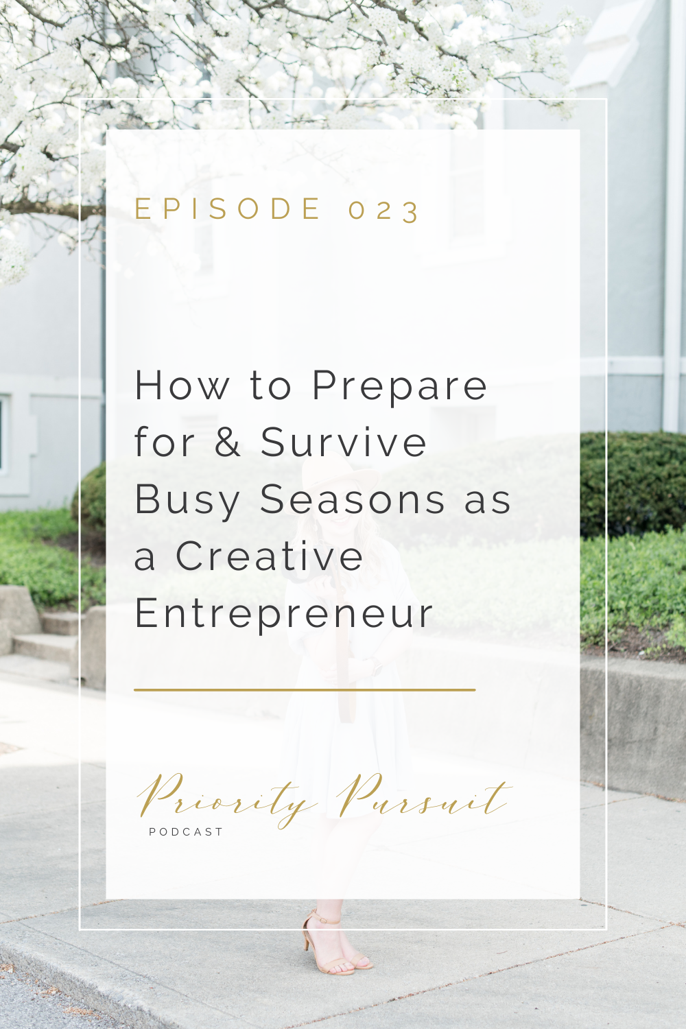 Victoria Rayburn explains how to how to prepare for and survive busy seasons as a creative entrepreneur in this episode of “Priority Pursuit.”