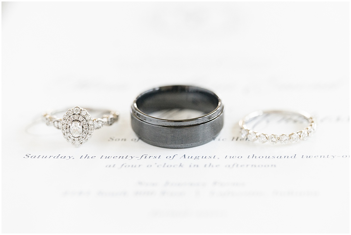 Wedding rings for New Journey Farms wedding in Lafayette, Indiana by Victoria Rayburn Photography