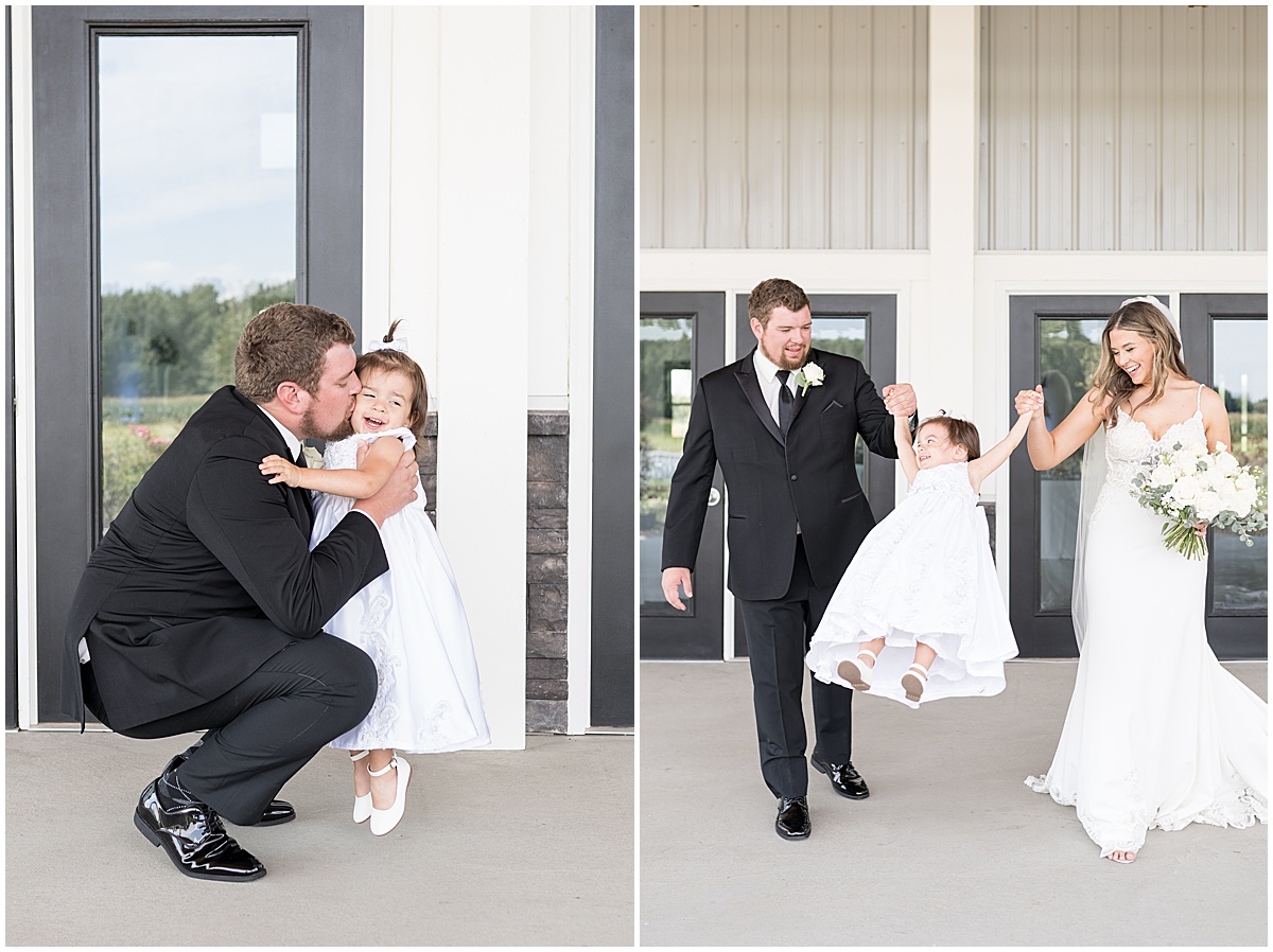 Bride and groom photos before New Journey Farms wedding in Lafayette, Indiana by Victoria Rayburn Photography