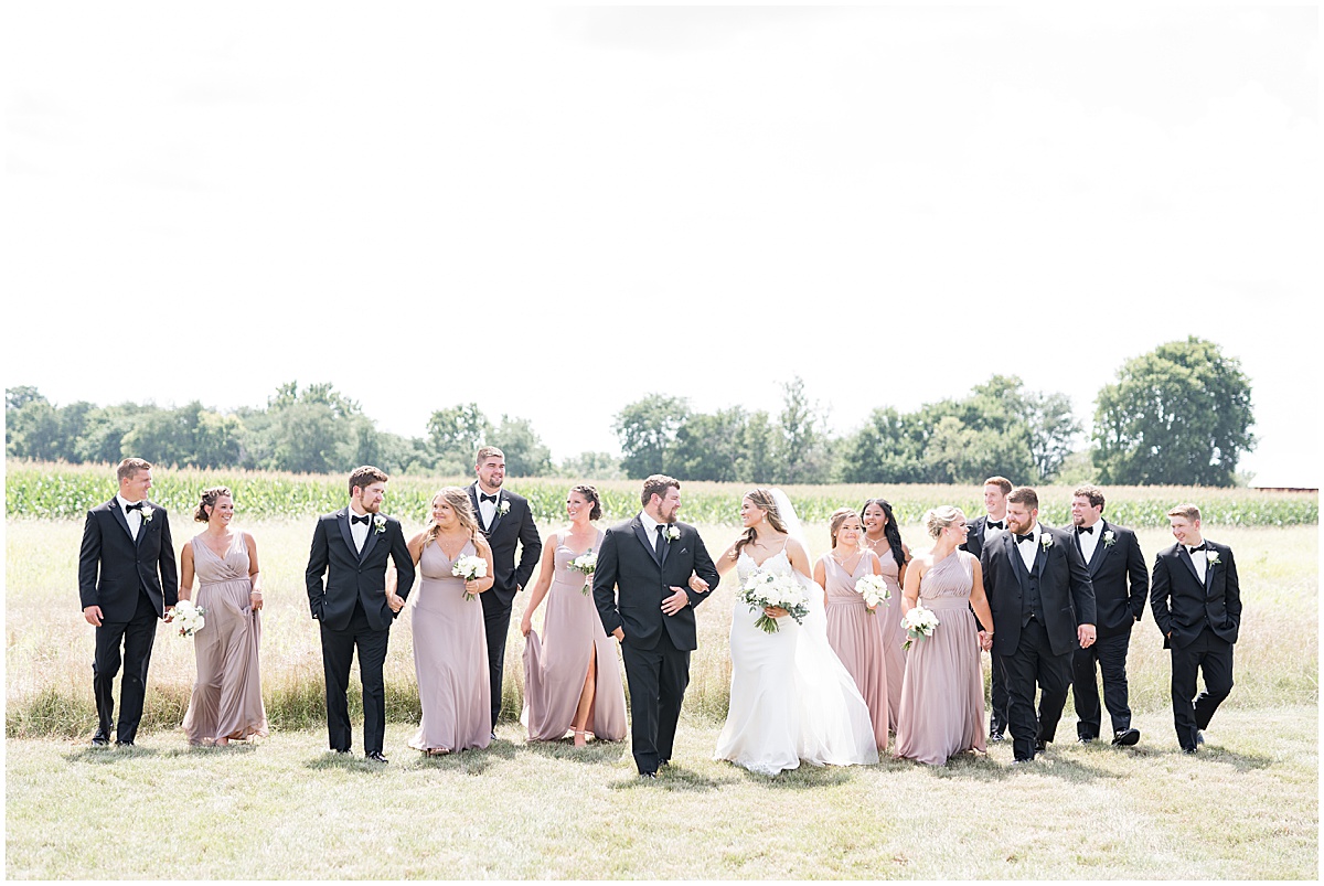 Wedding party photos before New Journey Farms wedding in Lafayette, Indiana by Victoria Rayburn Photography