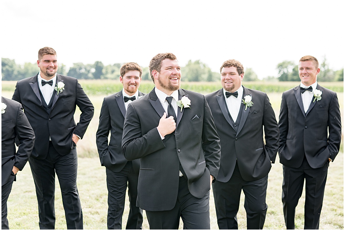 Wedding party photos before New Journey Farms wedding in Lafayette, Indiana by Victoria Rayburn Photography