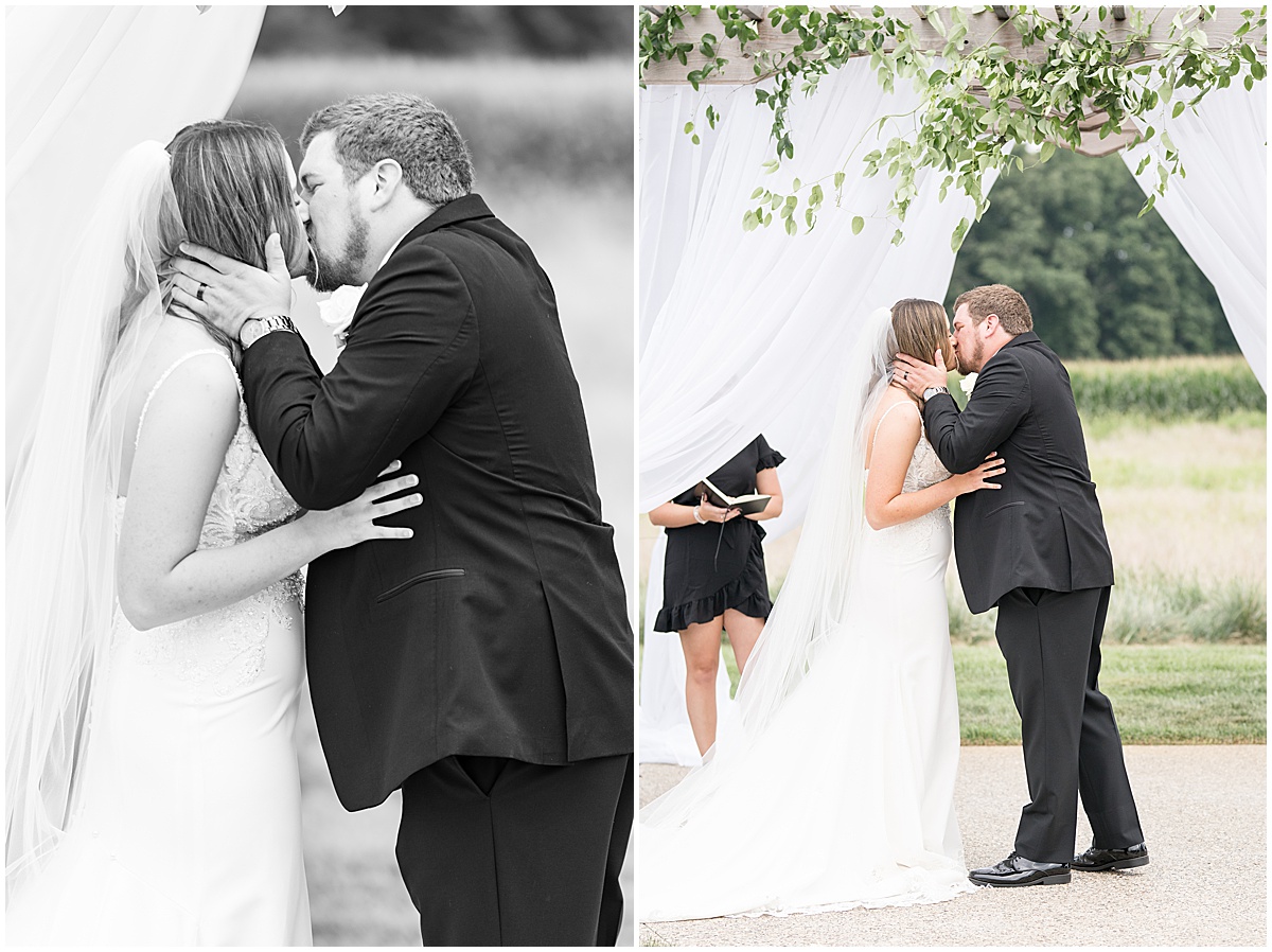 New Journey Farms wedding ceremony in Lafayette, Indiana by Victoria Rayburn Photography