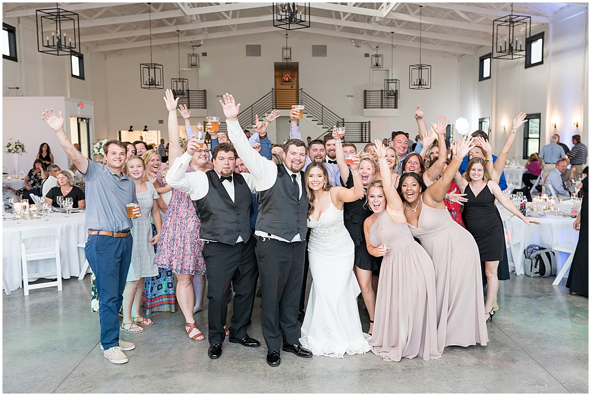 New Journey Farms wedding reception in Lafayette, Indiana by Victoria Rayburn Photography