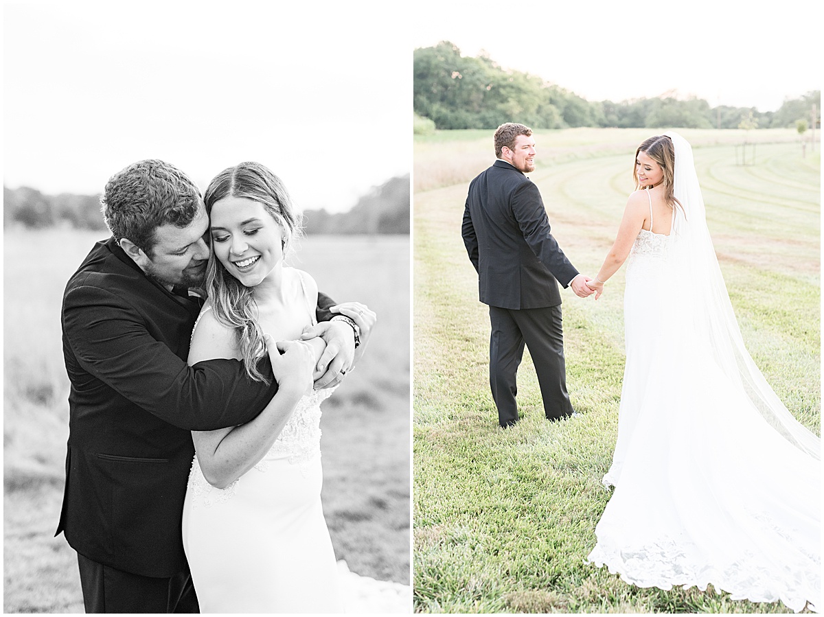 Sunset photos after New Journey Farms wedding in Lafayette, Indiana by Victoria Rayburn Photography