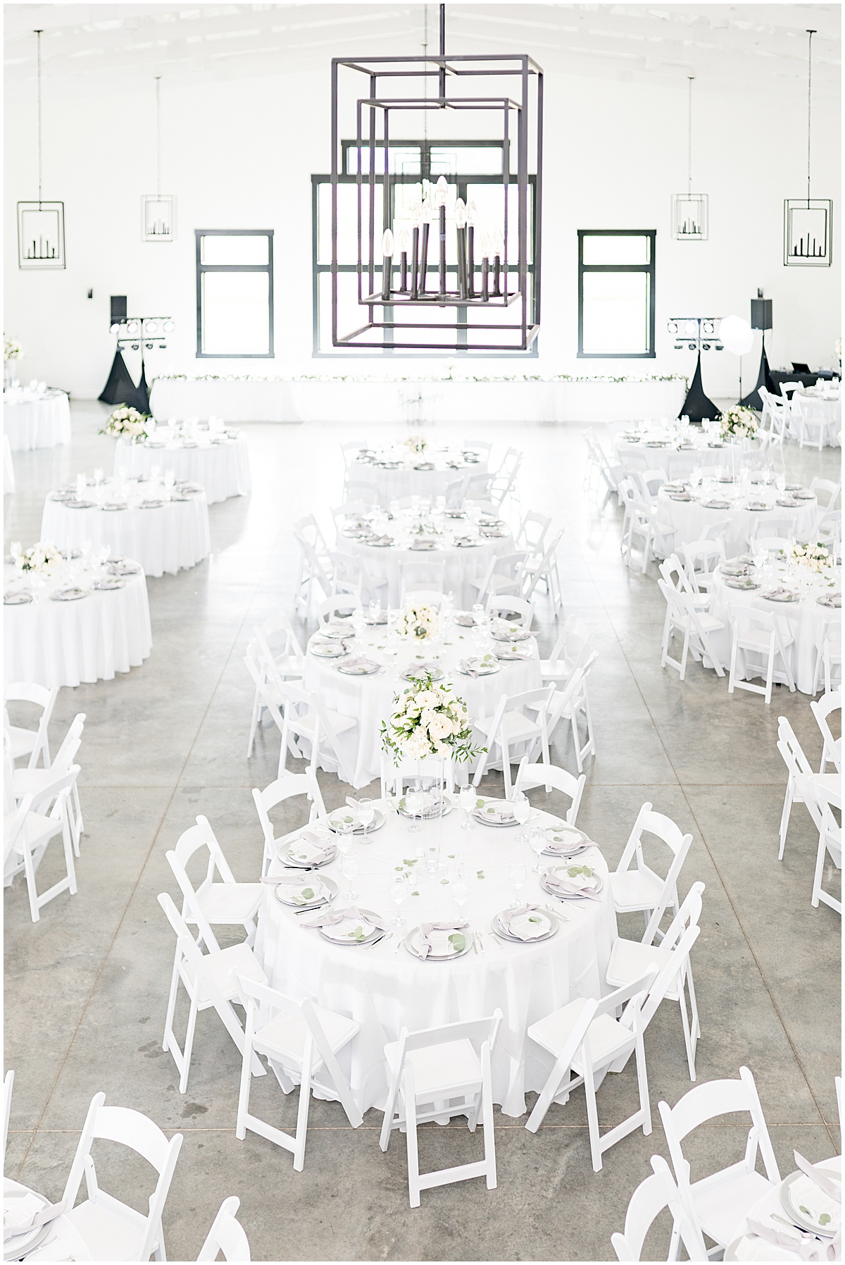 Reception details for New Journey Farms wedding in Lafayette, Indiana