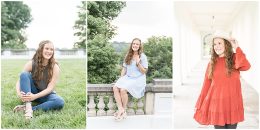 Senior photos at Newfields in Indianapolis