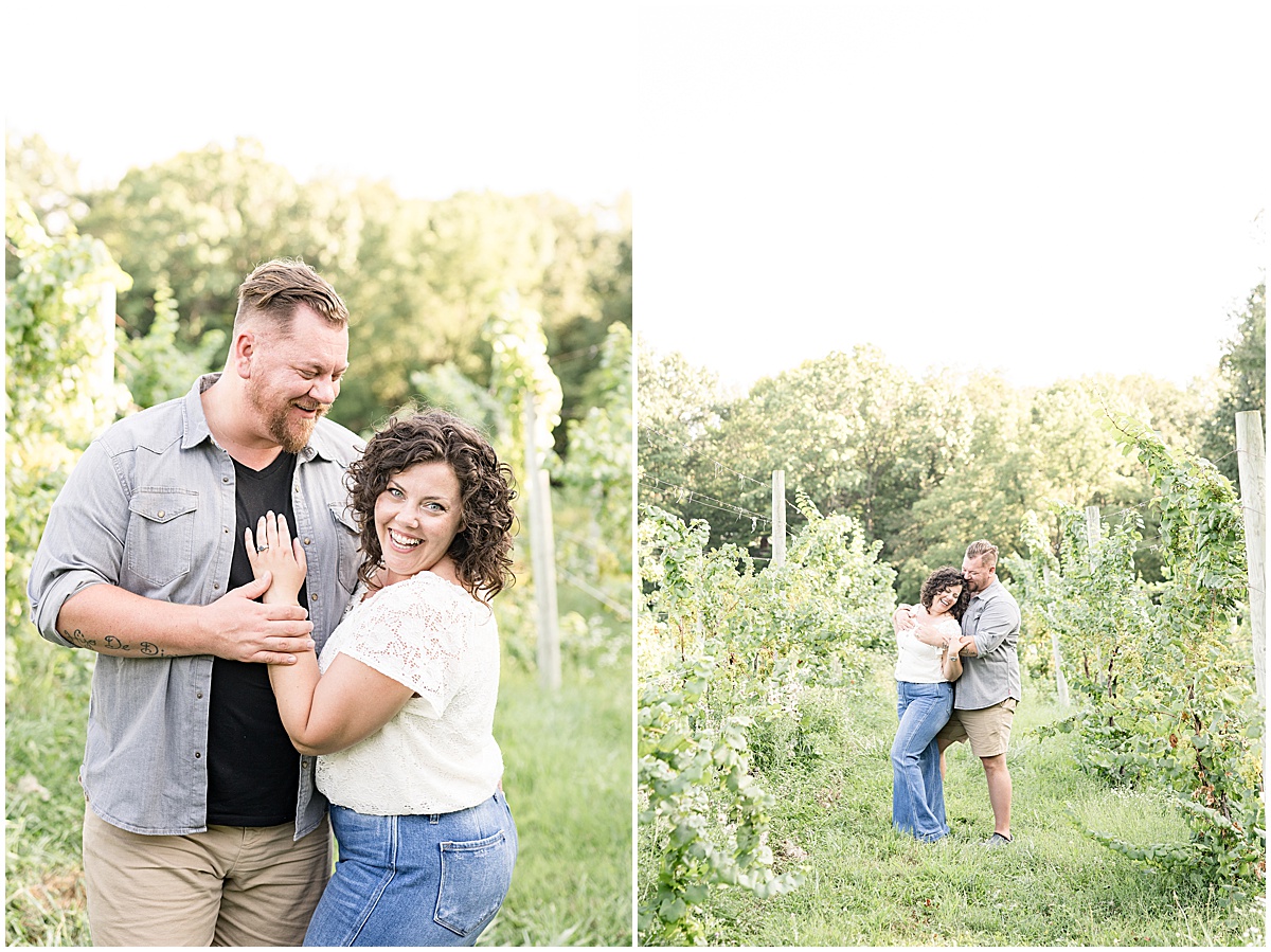 Couple photos at Tabor Hill Winery in Michigan by Victoria Rayburn Photography