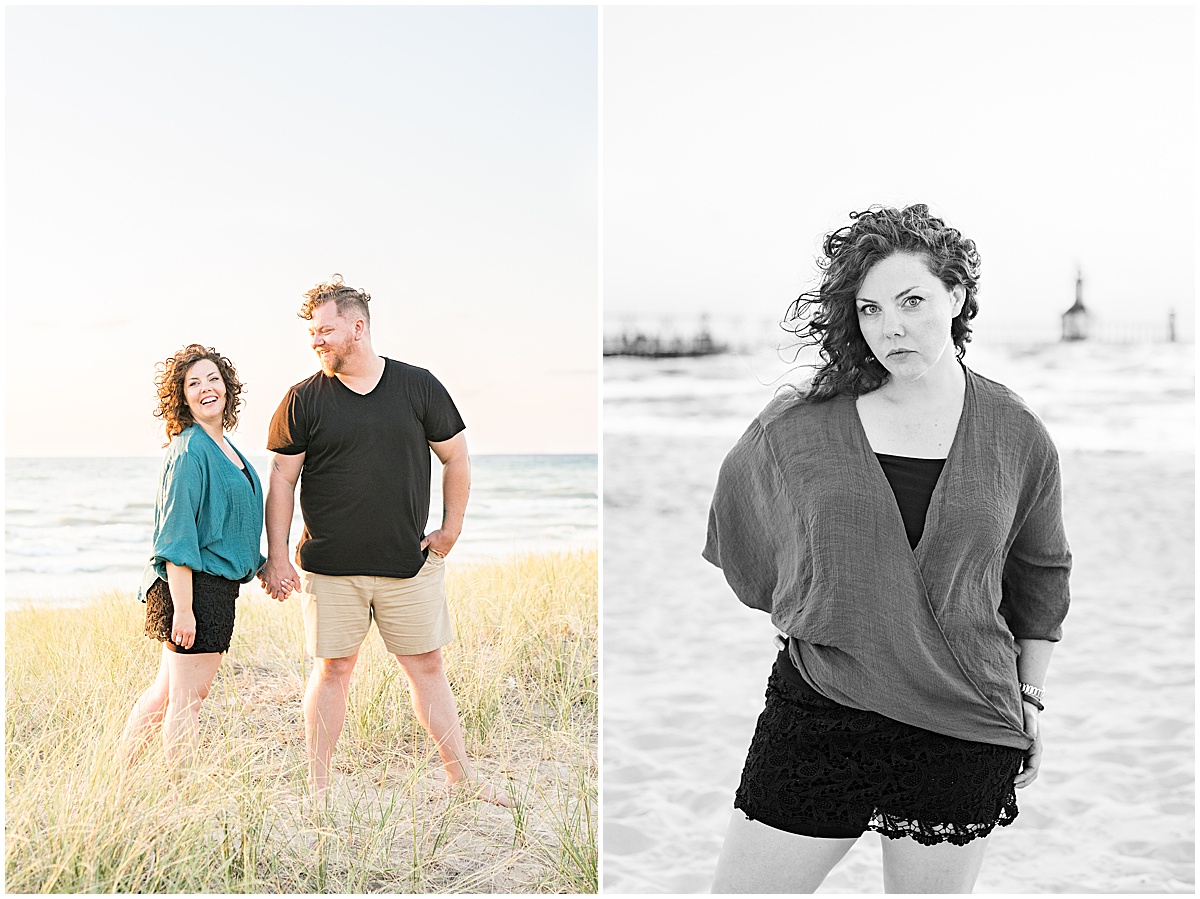 Couple photos at Silver Beach Winery in Michigan by Victoria Rayburn Photography