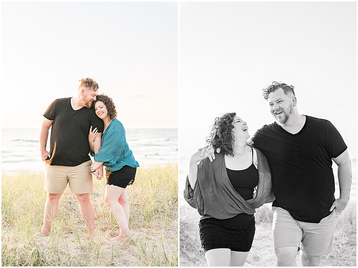 Couple photos at Silver Beach Winery in Michigan by Victoria Rayburn Photography