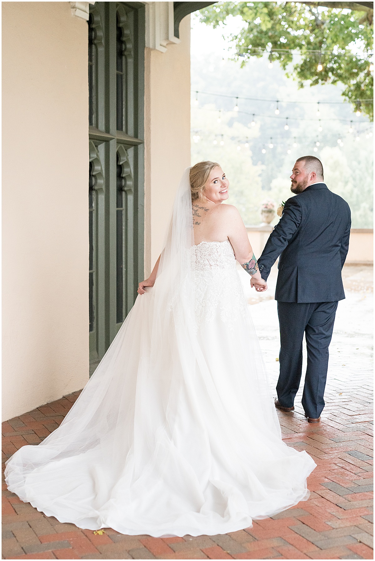 Just married photos after Fowler House Mansion wedding in Lafayette, Indiana by Victoria Rayburn Photography