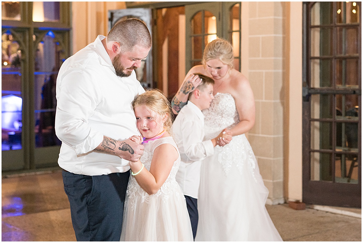 Dancing at Fowler House Mansion wedding in Lafayette, Indiana by Victoria Rayburn Photography