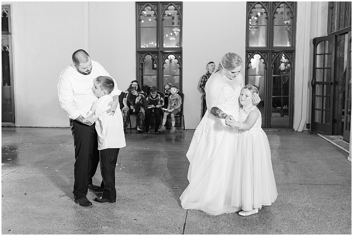 Dancing at Fowler House Mansion wedding in Lafayette, Indiana by Victoria Rayburn Photography