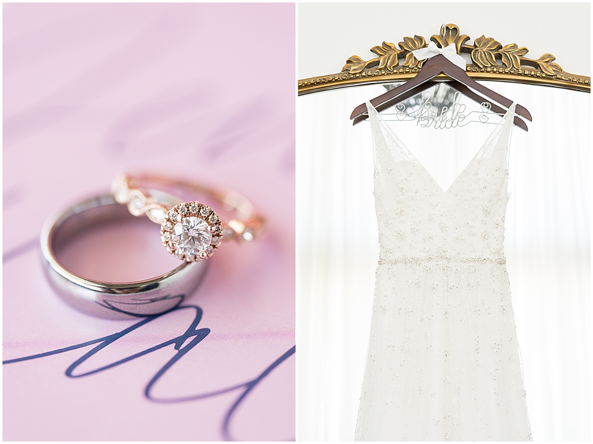 Bridal details of wedding at The Sixpence in Whitestown, Indiana by Indianapolis wedding photographer Victoria Rayburn
