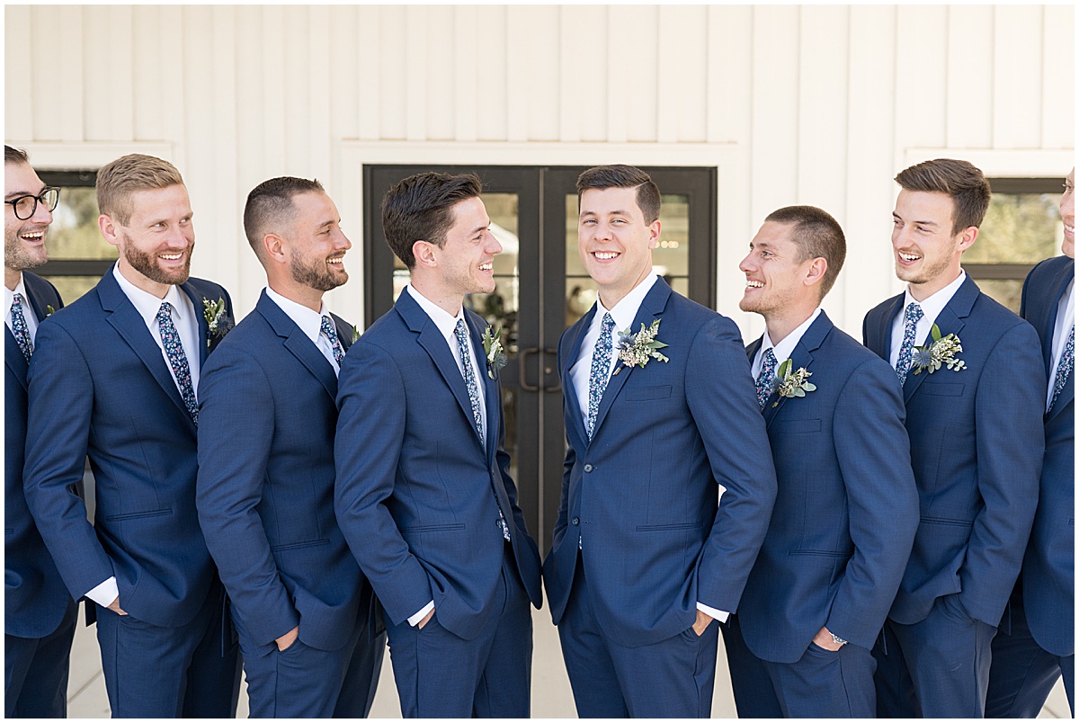 Bridal party photos for wedding at The Sixpence in Whitestown, Indiana by Indianapolis wedding photographer Victoria Rayburn