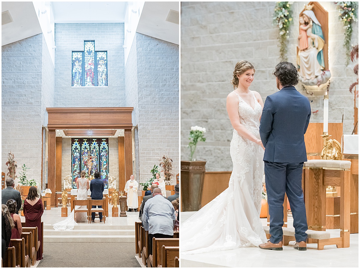 Wedding Ceremony at Our Lady of Mercy Catholic Church in Naperville, Illinois