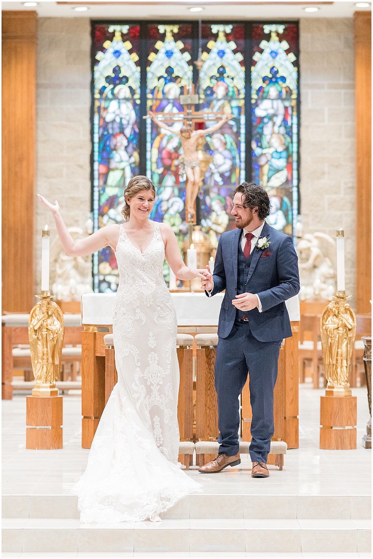 Wedding Ceremony at Our Lady of Mercy Catholic Church in Naperville, Illinois