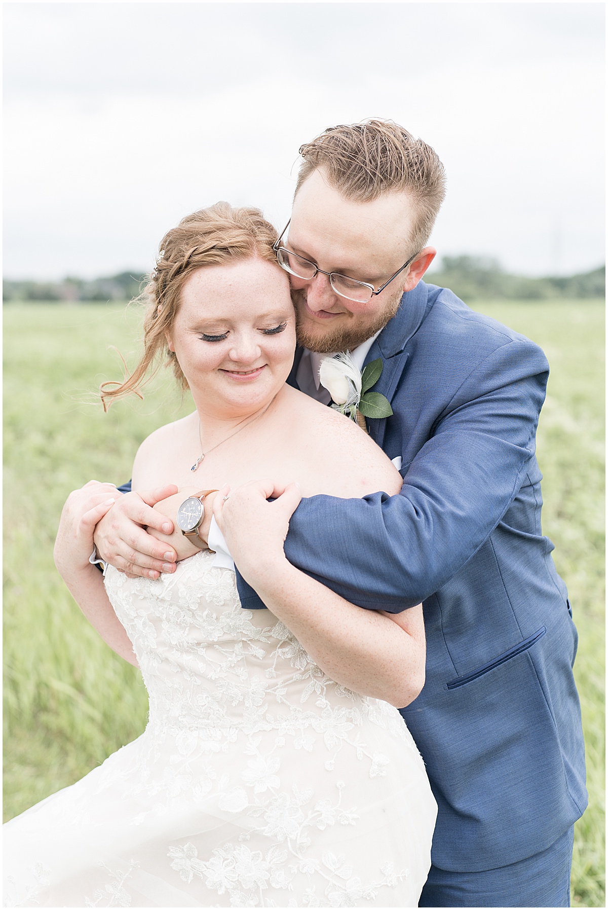 Bride and groom at County Line Orchard wedding photographed by Victoria Rayburn Photography