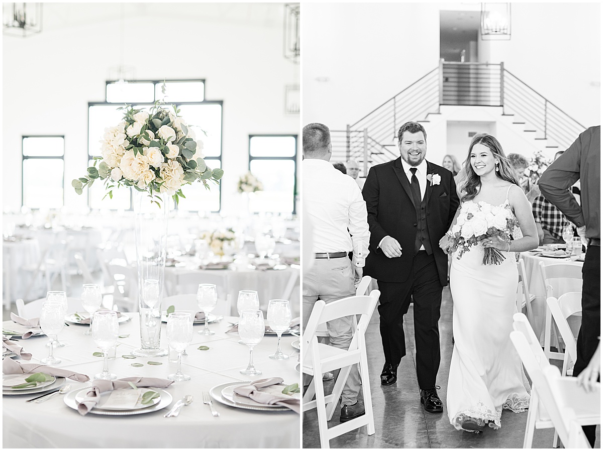 Reception venue at New Journey Farms wedding in Lafayette, Indiana photographed by Lafayette, Indiana wedding photographer Victoria Rayburn