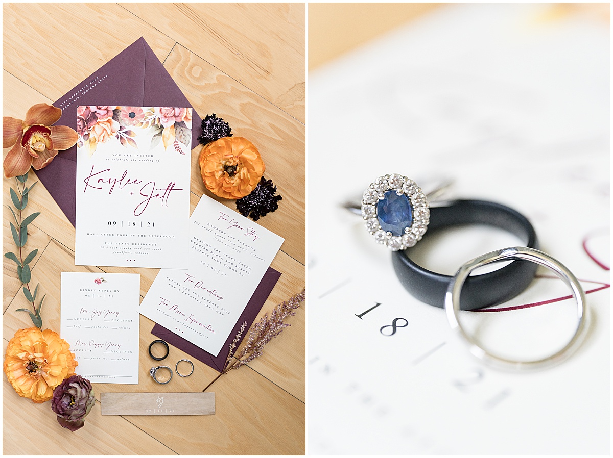 Bridal details of wedding in Frankfort, Indiana photographed by Lafayette, Indiana wedding photographer Victoria Rayburn and planned by Magical Moments Event Planning