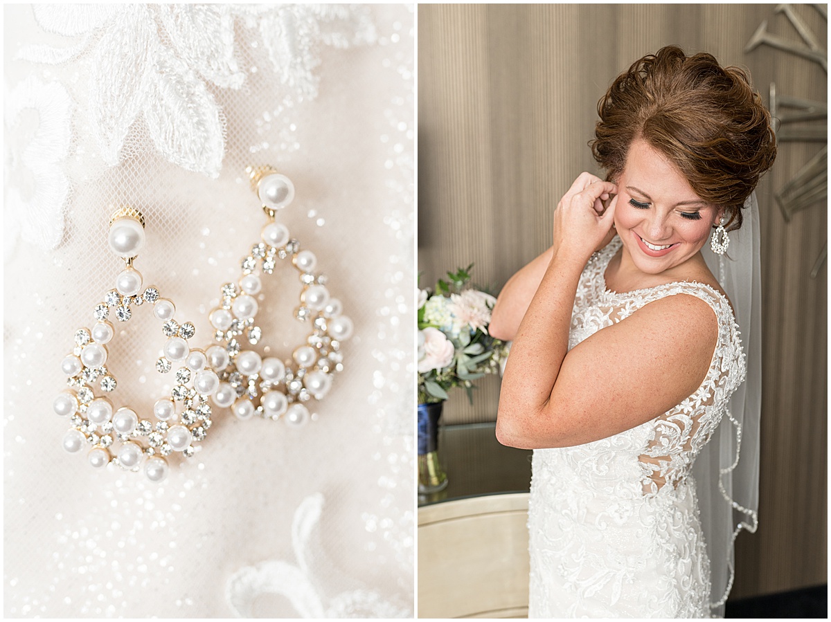 Bridal details for wedding at The Brandywine in Monticello, Indiana photographed by Lafayette, Indiana wedding photographer Victoria Rayburn